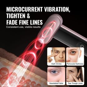 Red Light Therapy Wand for Face and Neck, 3-in-1 LED Facial Wand Red Light Therapy Device with Heating Therapy| Vibrating Facial Massage, Portable LE