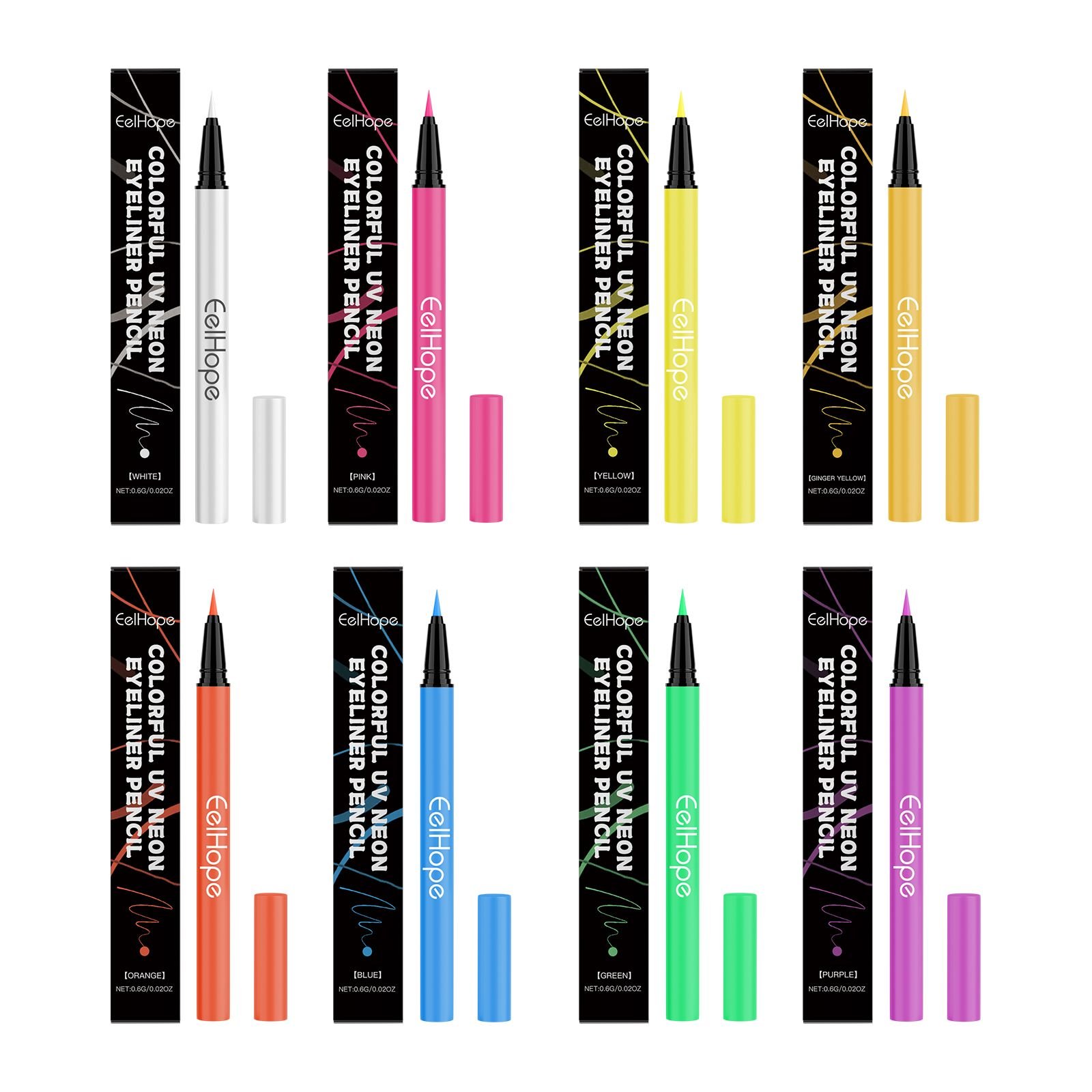 Eelhope Party Neon Liquid Eyeliner, Silky Smooth, Long-Lasting And Easy ...