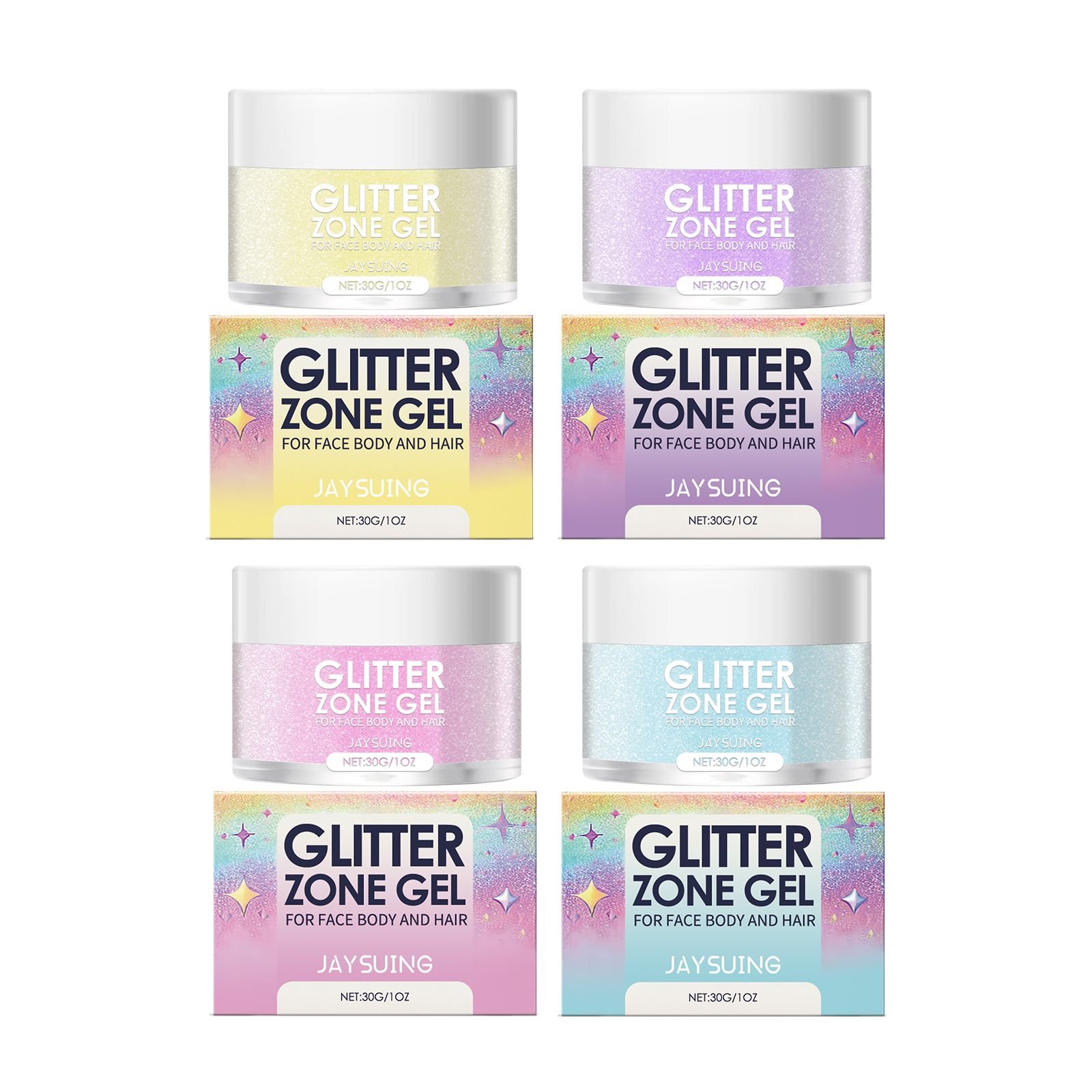 Jaysuing Glitter Gel, Prom Party Rave Stereoscopic Highlight Natural ...