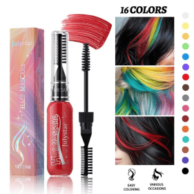 15-color hair dye brush set disposable double-head hair dye color picking eyelashes cos party stage makeup hair dye comb hair dye comb washable wax, (PSJ101-002N: PSJ101-002-10)