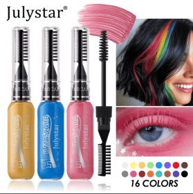 15-color hair dye brush set disposable double-head hair dye color picking eyelashes cos party stage makeup hair dye comb hair dye comb washable wax, (PSJ101-002N: PSJ101-002-06)
